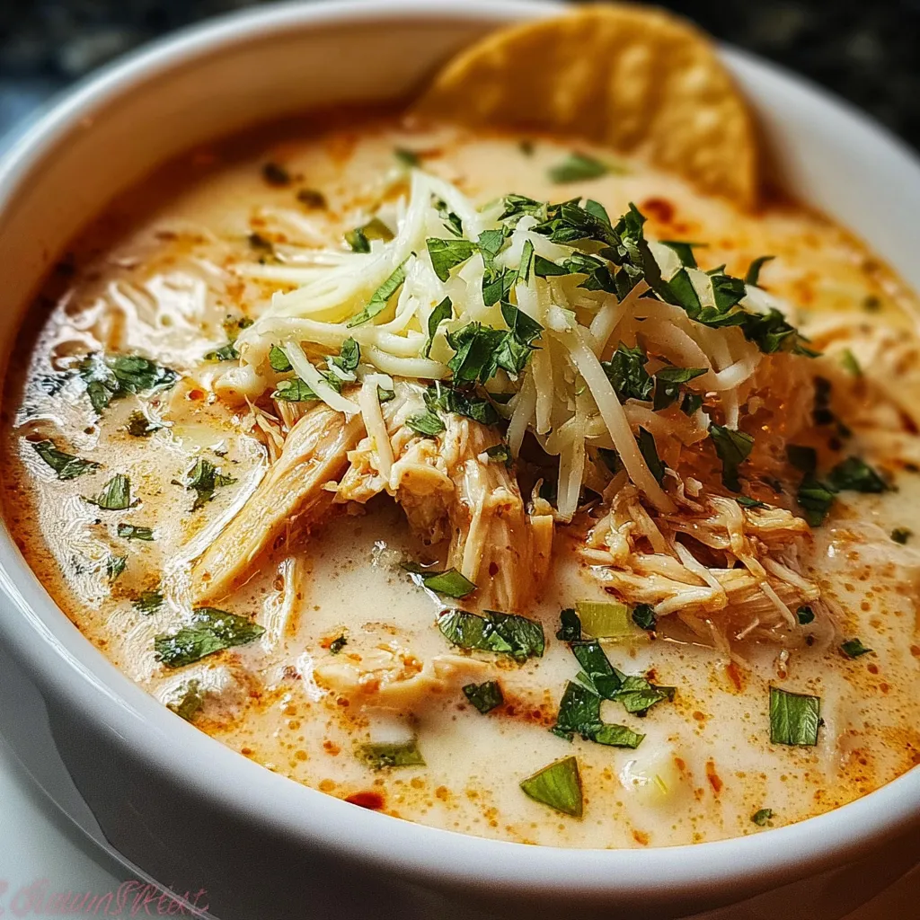 Crock Pot Creamy Chicken Parmesan Soup - Slow Cooker Italian Comfort Bowl