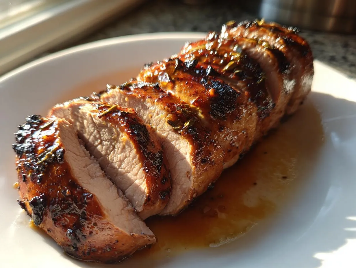 Juicy Maple Mustard Glazed Pork Tenderloin with Caramelized Vegetables in Just 30 Minutes - tertiary view