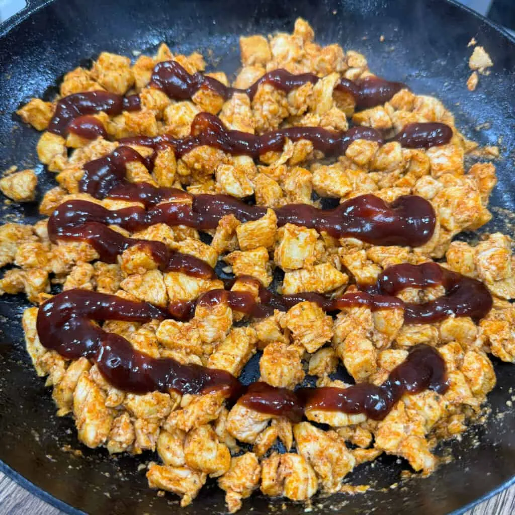 Ultimate BBQ Chicken and Crispy Potato Skillet with Caramelized Onions - main view