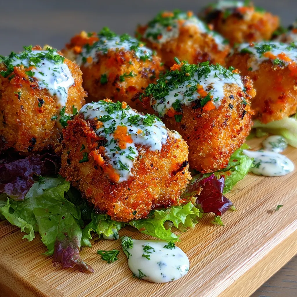 Homemade Crispy Bang Bang Salmon Bites with Sweet and Spicy Coating - secondary view
