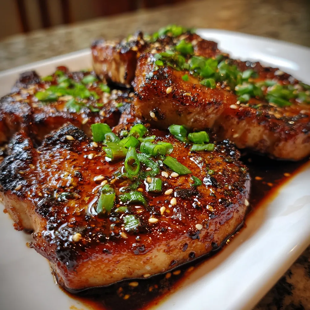 Easy Korean Glazed Pork Chops with Sesame and Scallions Ready in 30 Minutes