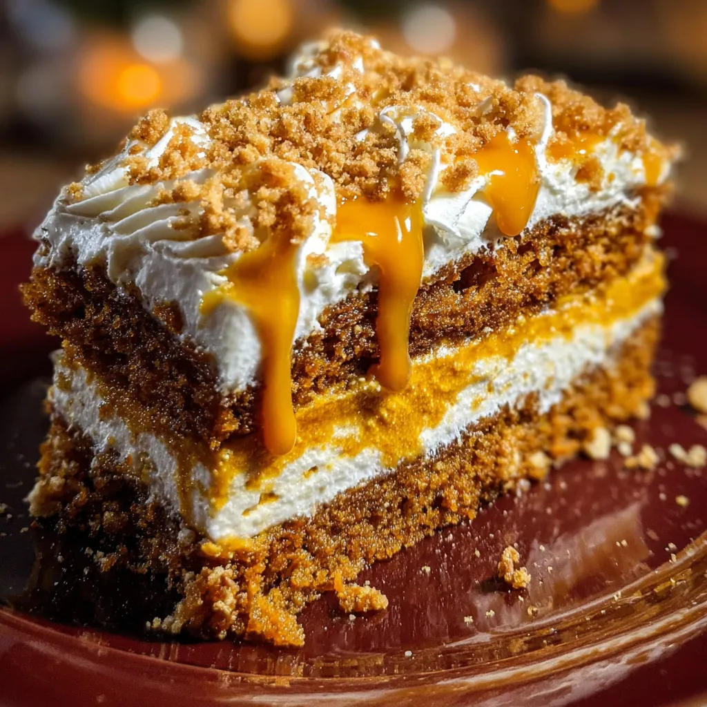 Decadent Pumpkin Better Than Sex Cake with Spiced Layers and Cream Cheese - secondary view
