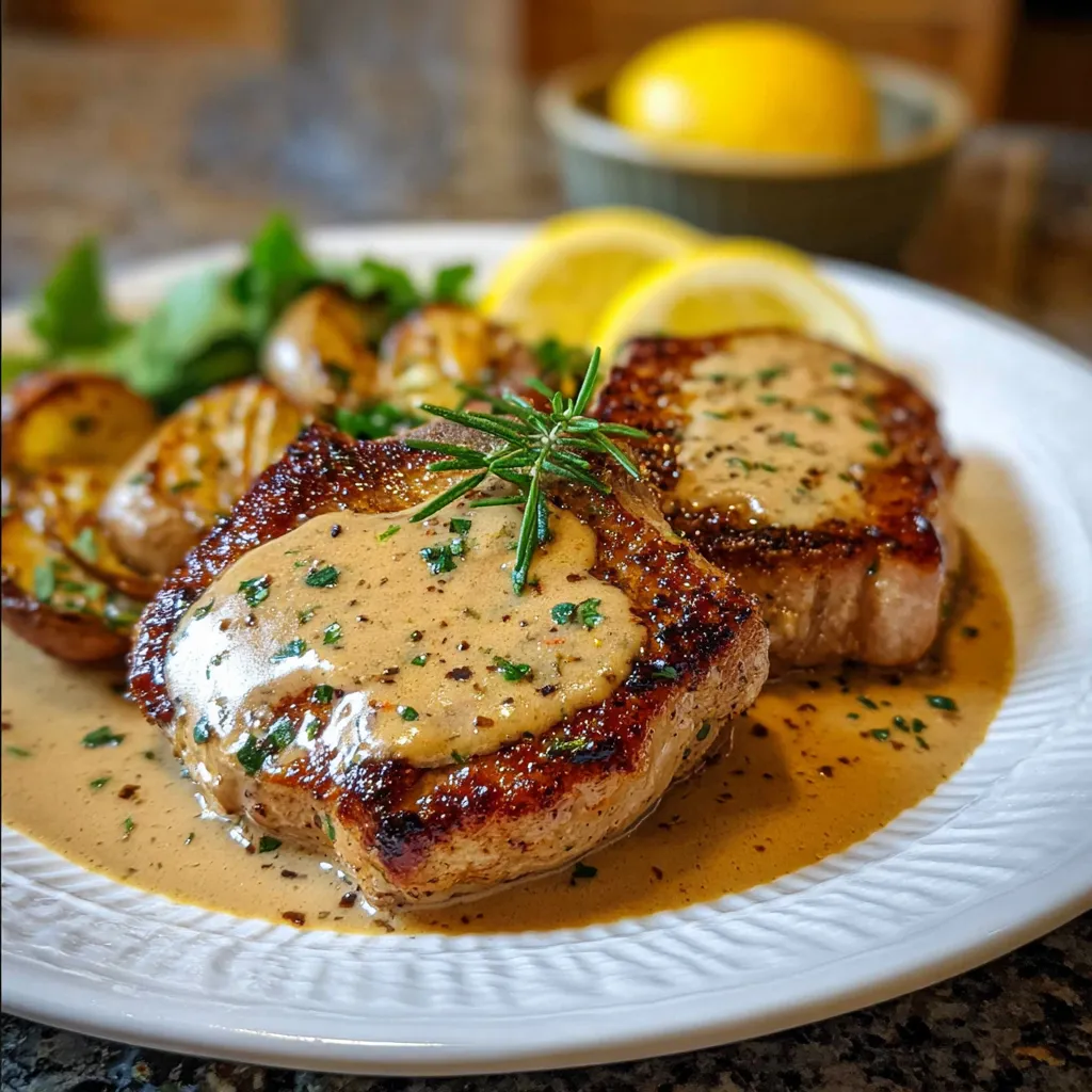 Ultimate Pan-Seared Lemon Dijon Pork Chops: Juicy Restaurant-Quality Main Dish Recipe - tertiary view