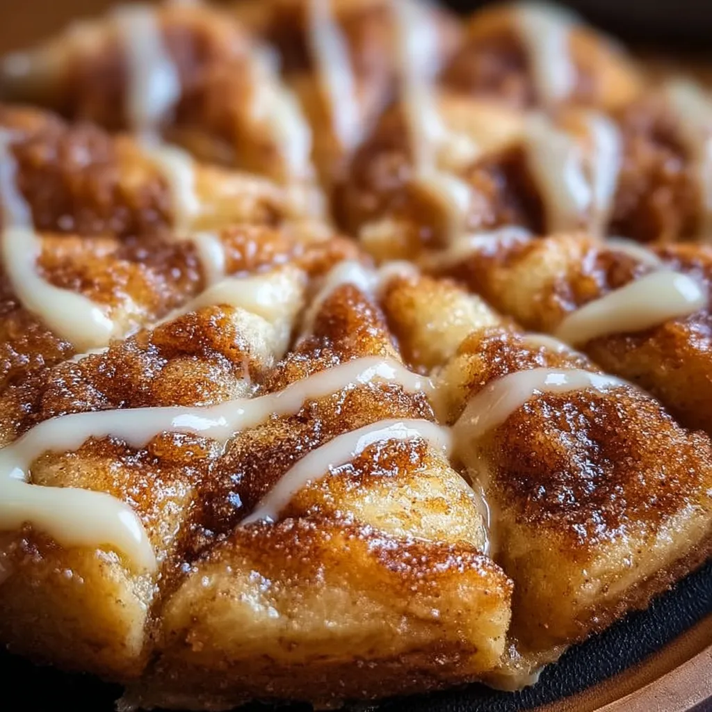 The Best Cinnamon Sugar Pizza Made with Buttery Crescent Rolls - tertiary view