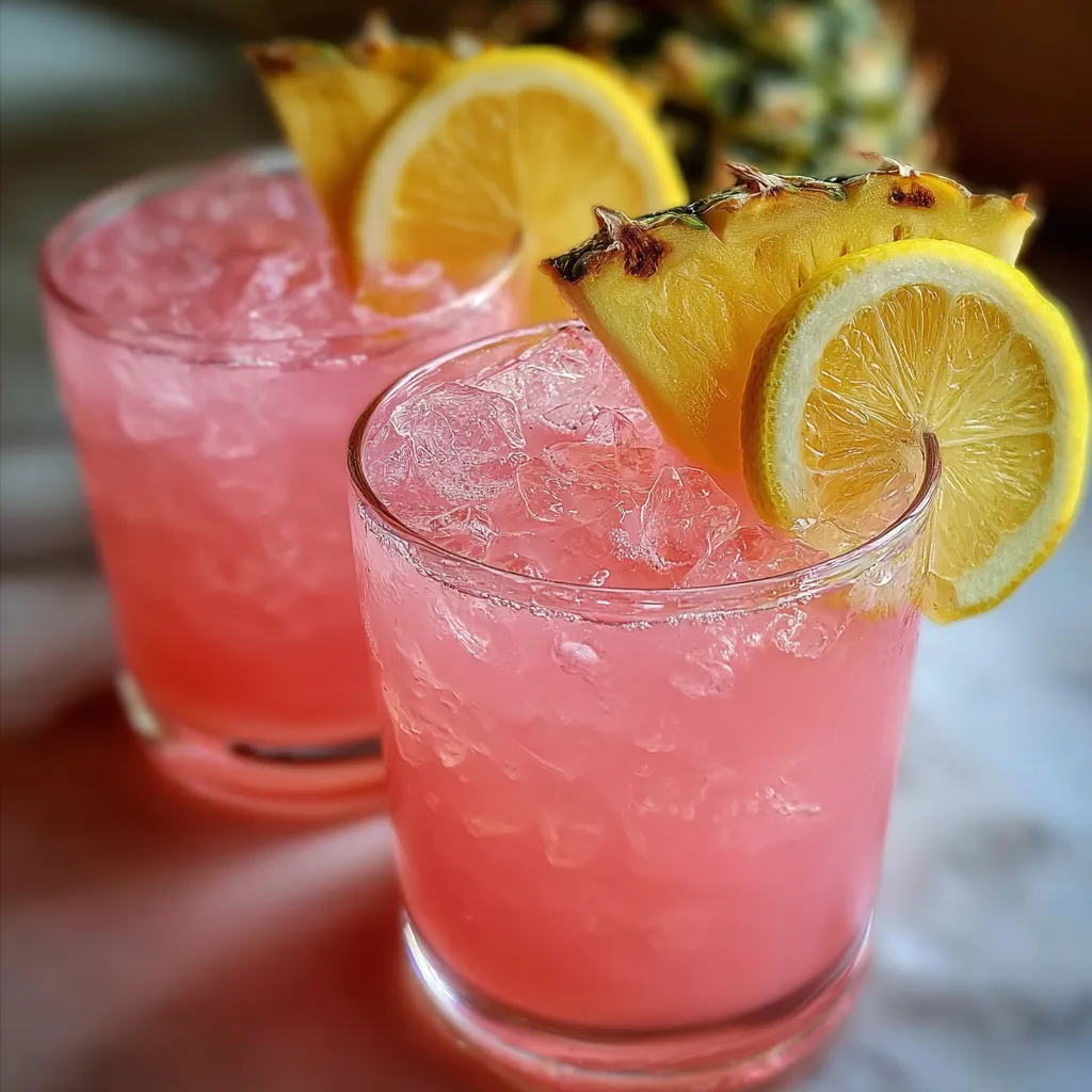 Tropical Pineapple Pink Lemonade: Ultimate Refreshing Summer Paradise Drink Recipe