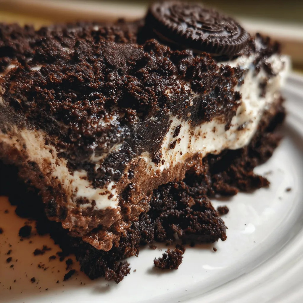 Ultimate Oreo Dirt Pie with Chocolate Pudding and Whipped Cream Layers - secondary view