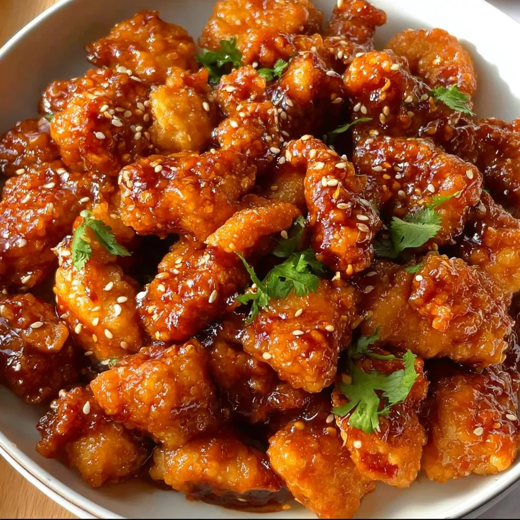 Ultimate Crispy Sesame Chicken with Sweet and Tangy Glaze - secondary view