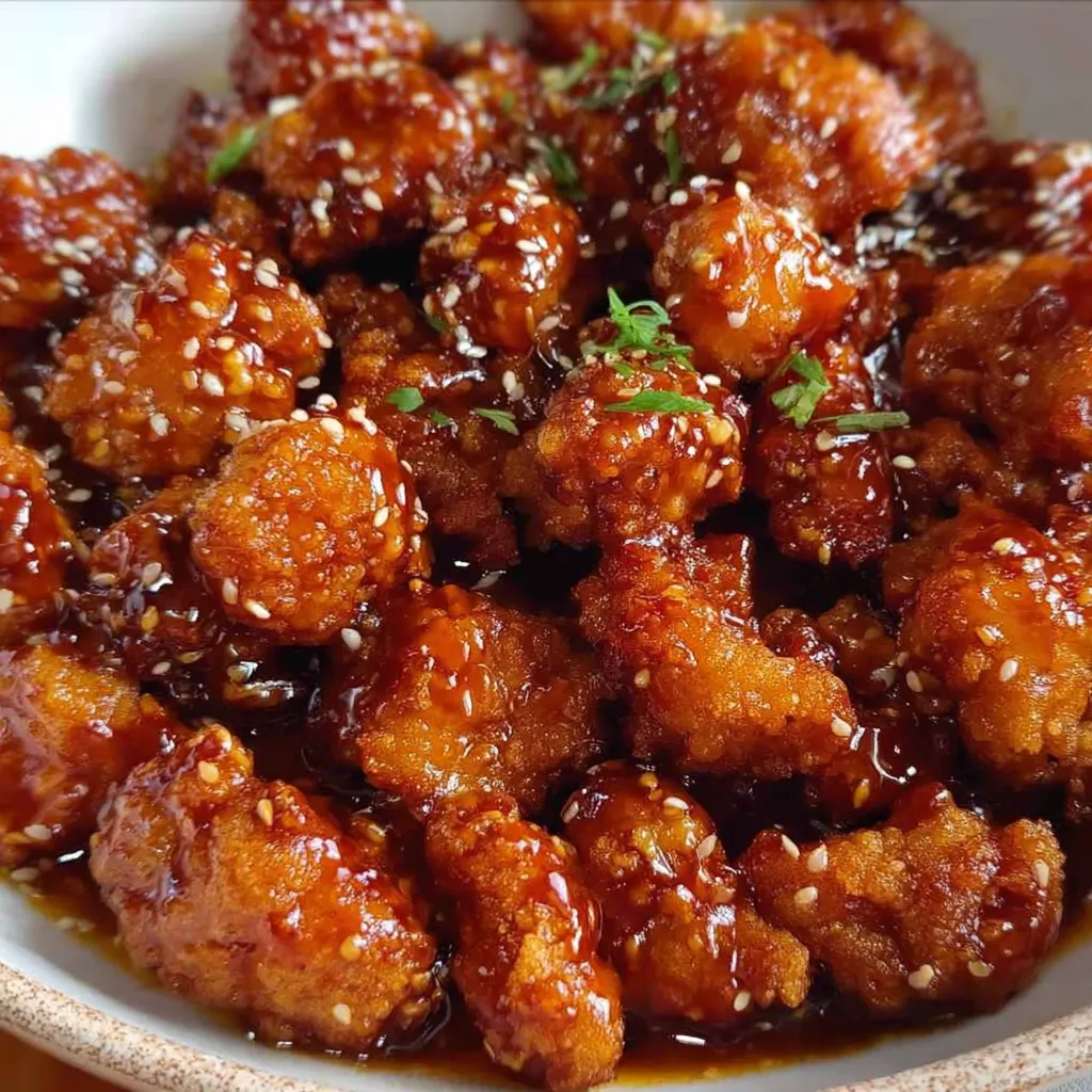 Ultimate Crispy Sesame Chicken with Sweet and Tangy Glaze - tertiary view