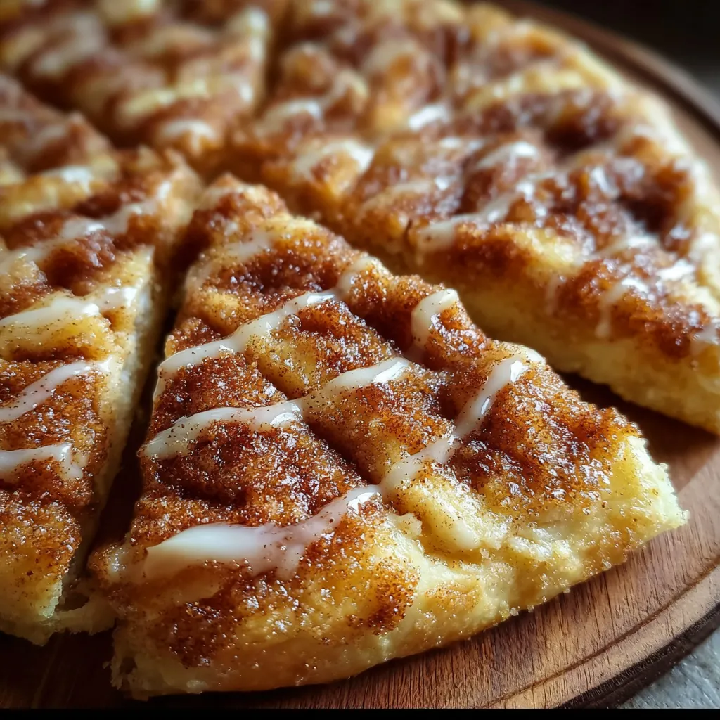 The Best Cinnamon Sugar Pizza Made with Buttery Crescent Rolls - secondary view