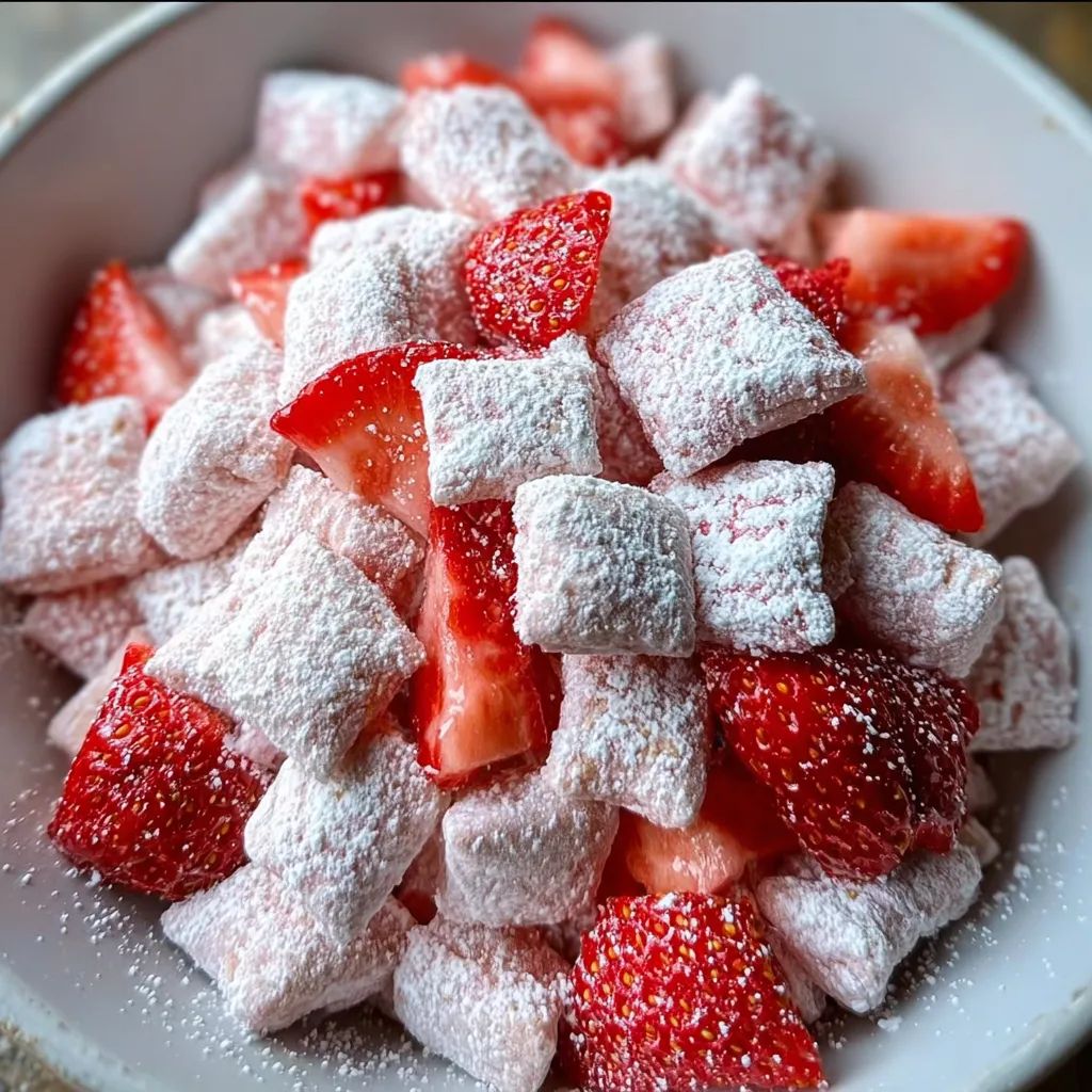 Ultimate Strawberry Shortcake Puppy Chow Sweet Snack Mix Perfection - secondary view