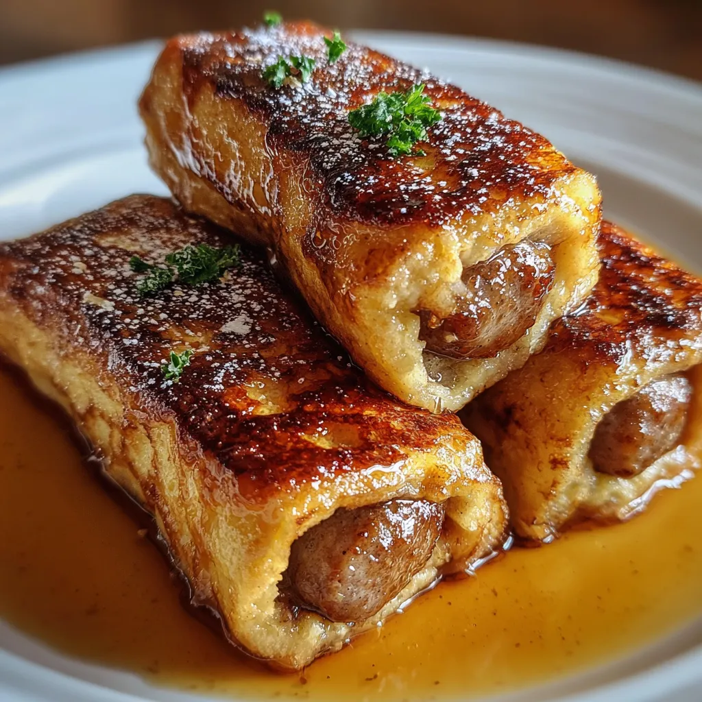 Ultimate Sausage French Toast Roll-ups with Maple Cinnamon Coating - main view
