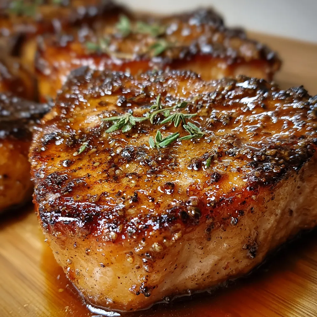 Sweet and Savory Brown Sugar Glazed Baked Pork Chops with Caramelized Onions