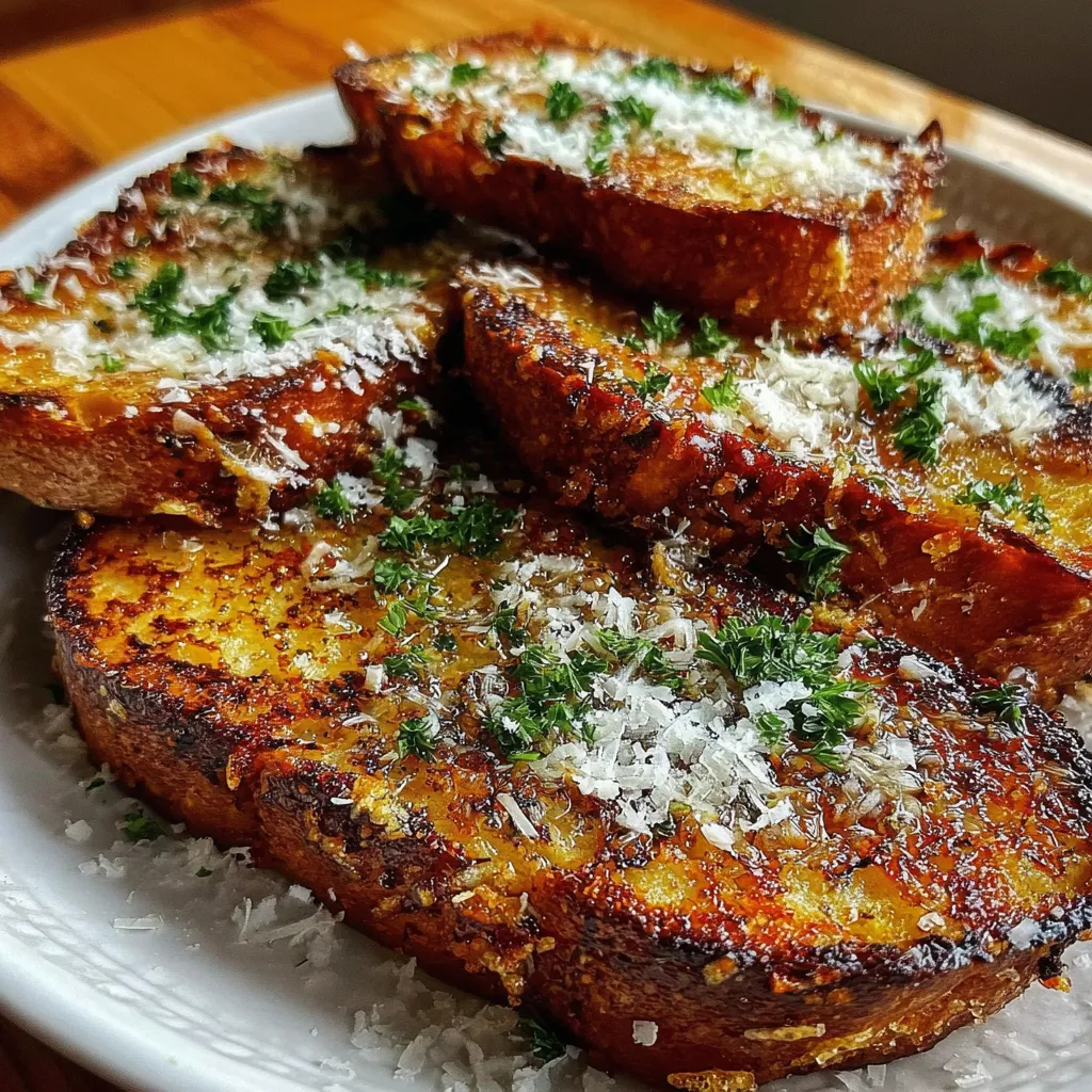 Garlic Parmesan Sweet Potato Wedges - Crispy Oven-Roasted with Herb Coating - secondary view