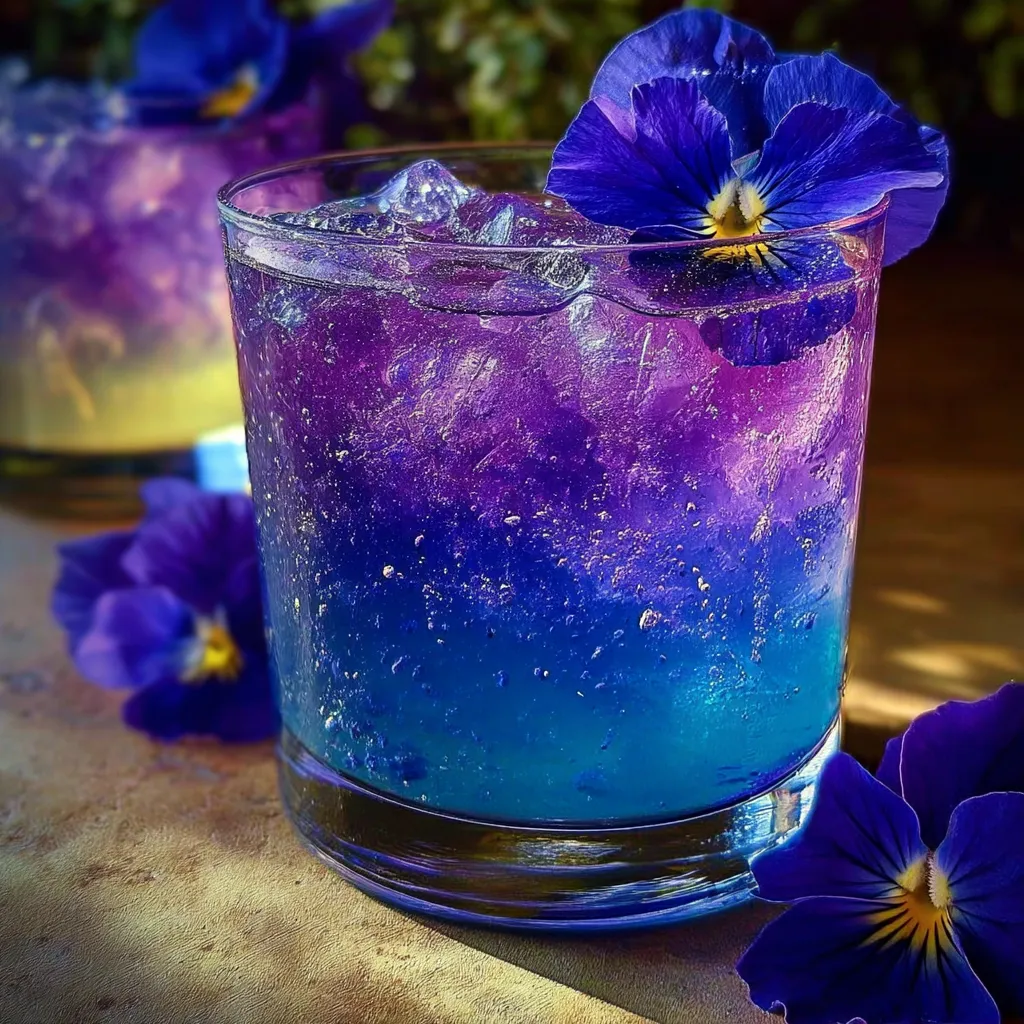 Simple Color-Changing Magic Lemonade with Butterfly Pea Flower Transformation - secondary view