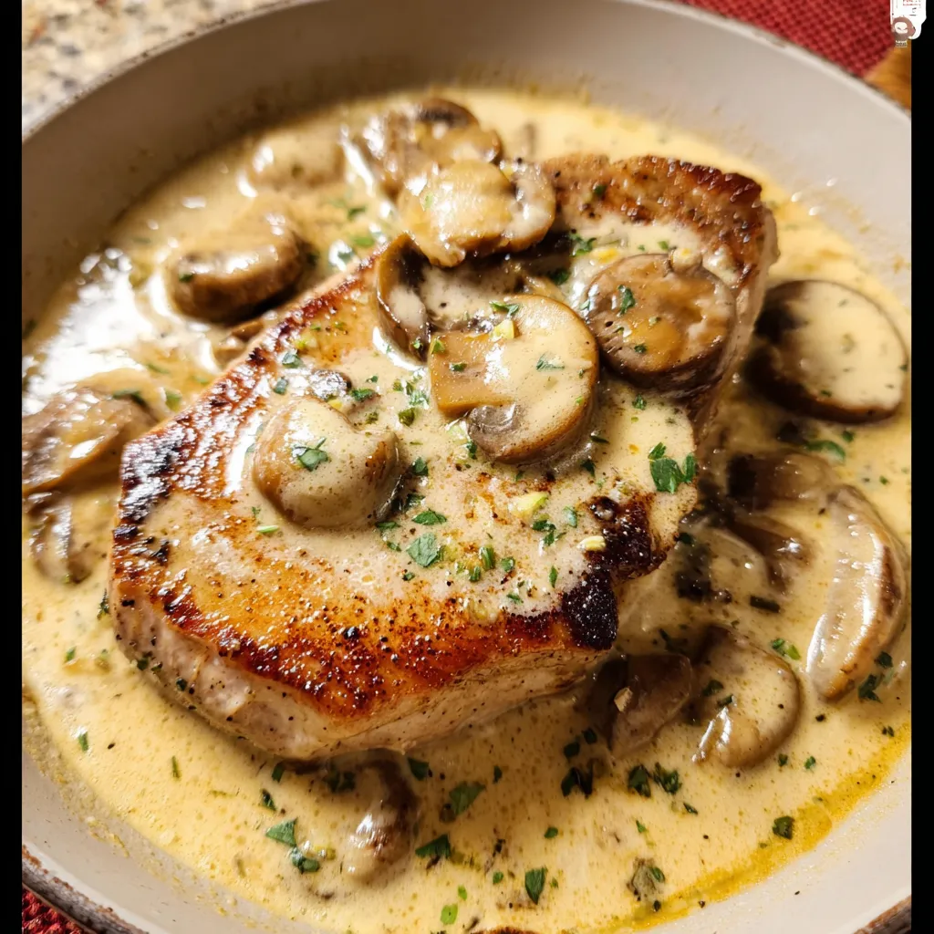 Ultimate Creamy Garlic Pork Chops with Herb-Infused Pan Sauce - tertiary view