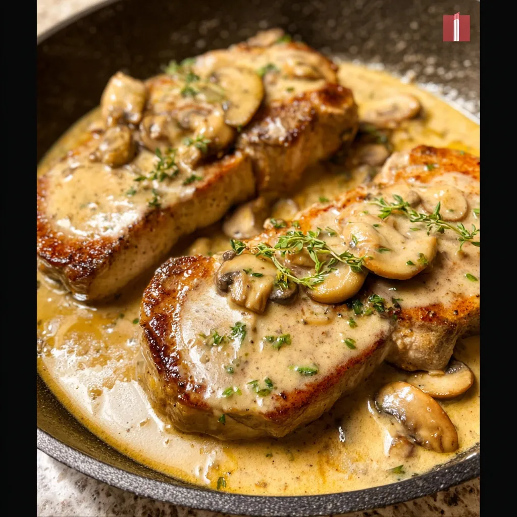 Ultimate Creamy Garlic Pork Chops with Herb-Infused Pan Sauce