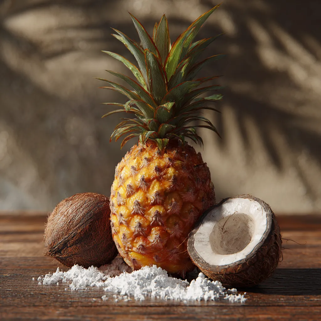 Refreshing Tropical Pineapple Coconut Cooler with Fresh Mint and Lime